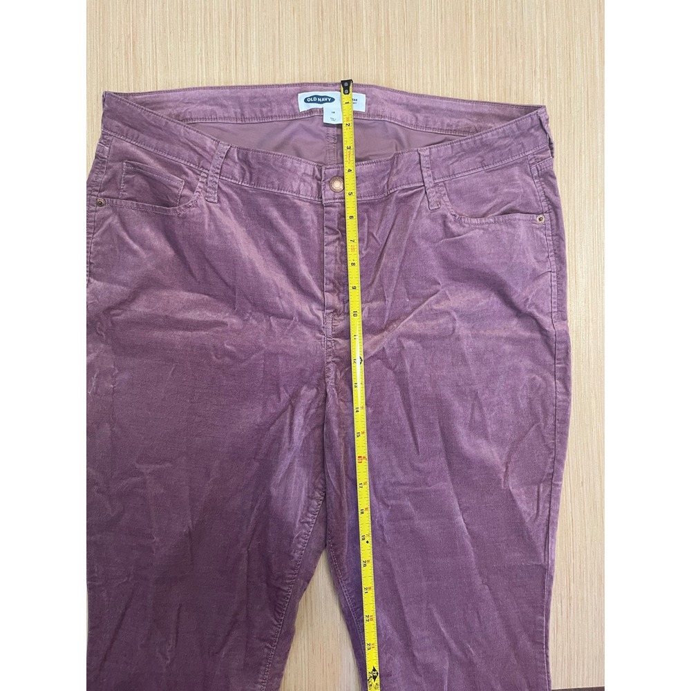 Old Navy Rockstar Super Skinny Corduroy Pants Womens 18 Purple Mauve Stretch - Picture 4 of 8
